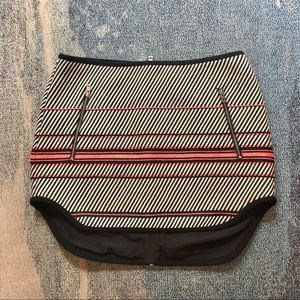 Rag & Bone Neon Pink Black Miniskirt Size 4